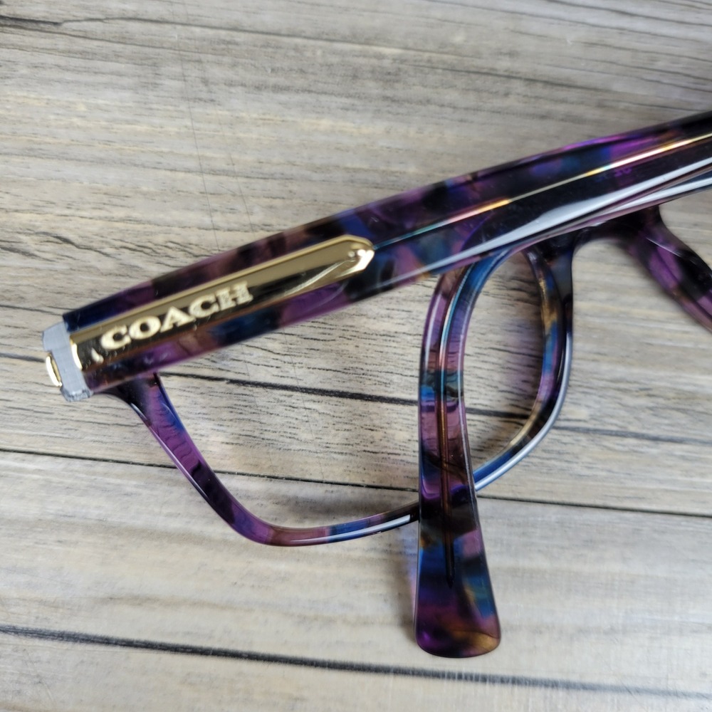 Coach Eyeglasses Frames HC 6065 L948 5288 Confetti Purple Womens 51-17-135 - Picture 9 of 13
